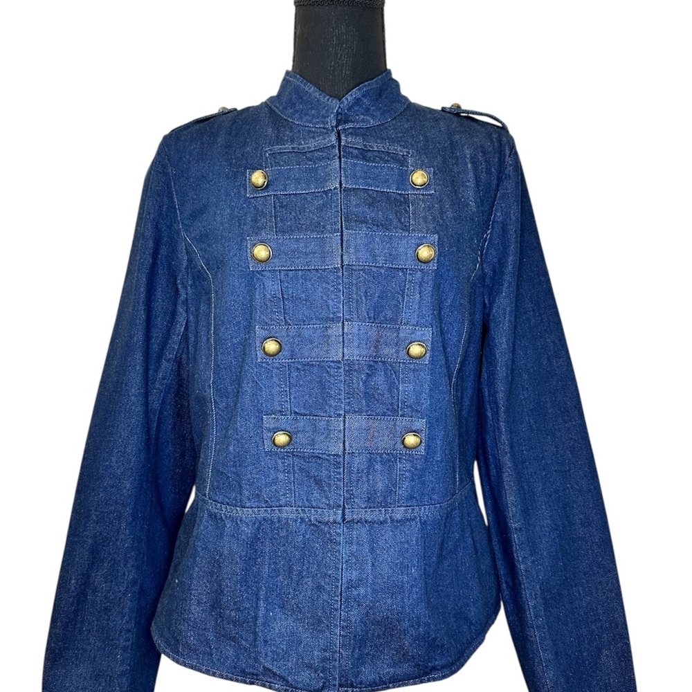 Banana Republic Denim Military Jacket - Size M‎ - NWT